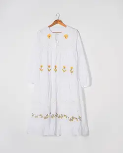 پیراهن خامه دوزی آزالیای 2 کد 2684