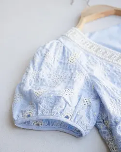 پیراهن عروسکی یقه مرواریدی کد 2775