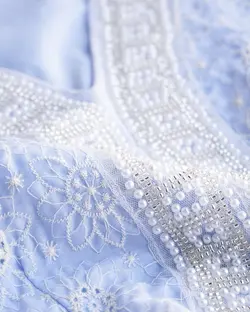 پیراهن عروسکی یقه مرواریدی کد 2775