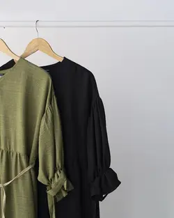 پیراهن بلند یقه هفت ارغوان کد 2818