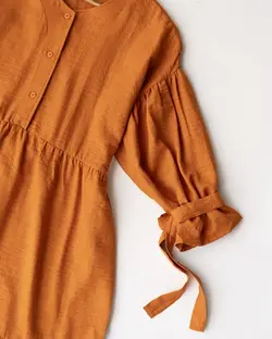 پیراهن بلند یقه هفت ارغوان کد 2818