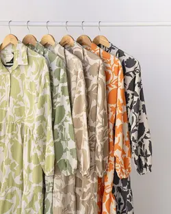 پیراهن بلند گلدار نگارا کد 2793