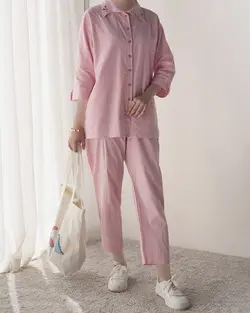 شومیز لینن گلدوزی بلوط کد 2899