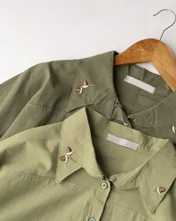 شومیز لینن گلدوزی بلوط کد 2899