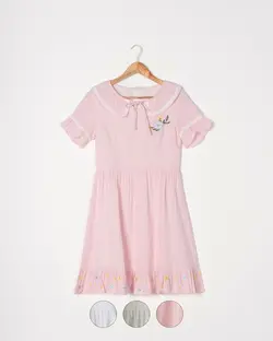 پیراهن کوتاه گلدوزی ماهرو کد 2897