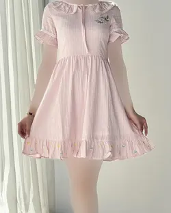 پیراهن کوتاه گلدوزی ماهرو کد 2897