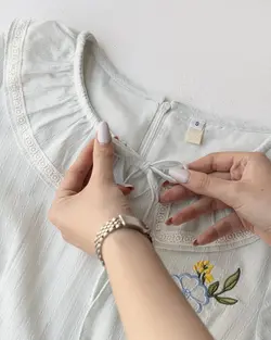 پیراهن کوتاه گلدوزی ماهرو کد 2897