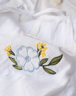 پیراهن کوتاه گلدوزی ماهرو کد 2897