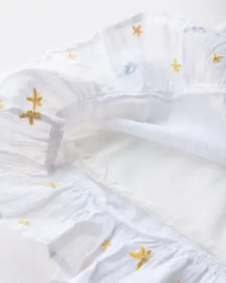 پیراهن کوتاه گلدوزی ماهرو کد 2897