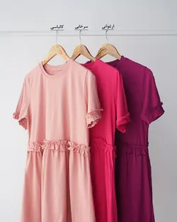 پیراهن رنگی مینو کد 2976