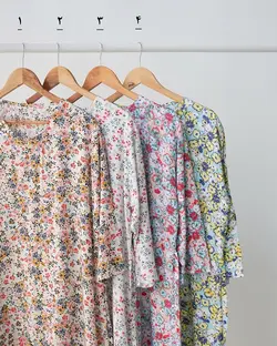 بلوز طرحدار بنفشه کد 3069