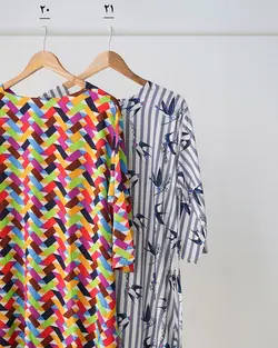 بلوز طرحدار بنفشه کد 3069