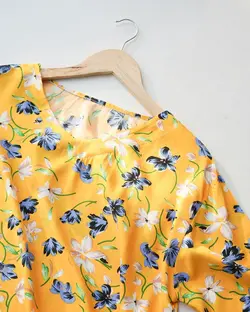 بلوز طرحدار بنفشه کد 3069