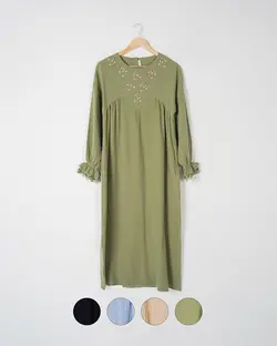 پیراهن گلدوزی نازگل کد 3113