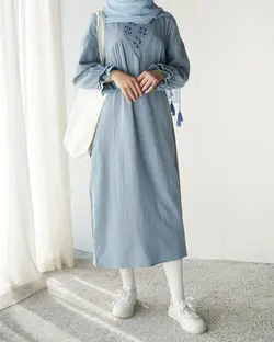 پیراهن گلدوزی نازگل کد 3113