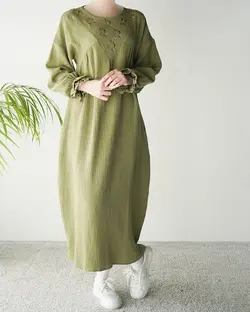 پیراهن گلدوزی نازگل کد 3113