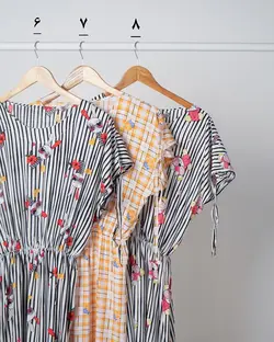 سارافون آستین بندی رز کد 3145