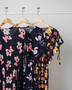 سارافون آستین بندی رز کد 3145