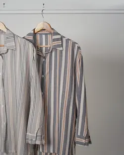 شومیز مانتویی راه راه اریکا کد 3244