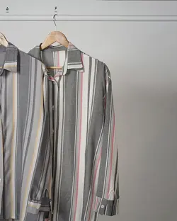 شومیز مانتویی راه راه اریکا کد 3244