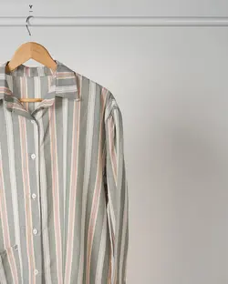 شومیز مانتویی راه راه اریکا کد 3244