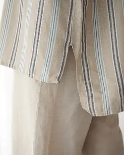 شومیز مانتویی راه راه اریکا کد 3244