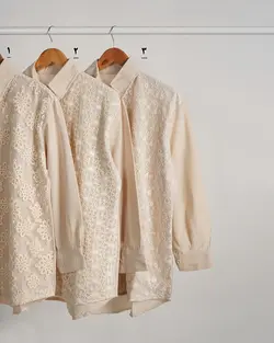 شومیز مانتویی دانتل آرایلی 4 کد 3505