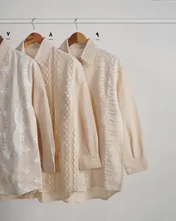 شومیز مانتویی دانتل آرایلی 4 کد 3505