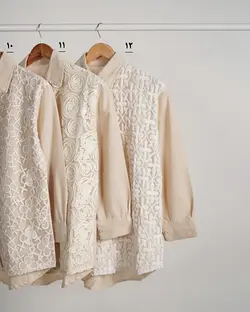 شومیز مانتویی دانتل آرایلی 4 کد 3505