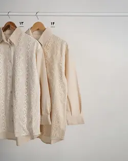 شومیز مانتویی دانتل آرایلی 4 کد 3505