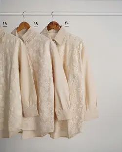 شومیز مانتویی دانتل آرایلی 4 کد 3505