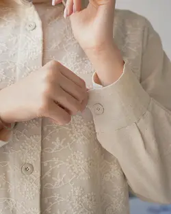 شومیز مانتویی دانتل آرایلی 4 کد 3505