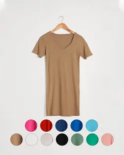 پیراهن یقه دلبر خزان کد 3574