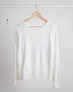 بلوز گیپور فرشته کد 3660