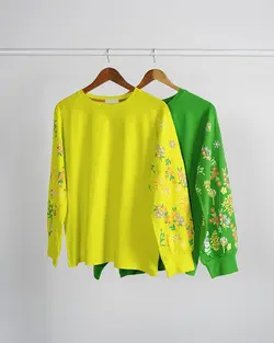 بلوز آستین چاپی گلی کد3753