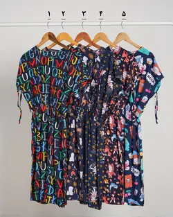 سارافون آستین بندی رز کد 3820