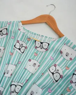 سارافون آستین بندی رز کد 3820