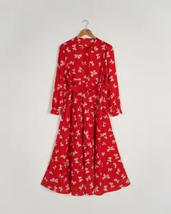 پیراهن طرحدار سی گل کد 3799