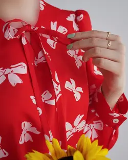 پیراهن طرحدار سی گل کد 3799