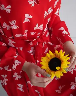 پیراهن طرحدار سی گل کد 3799