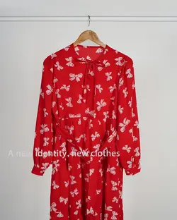 پیراهن طرحدار سی گل کد 3799