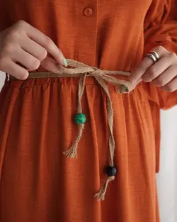 پیراهن آستین عروسکی ماهورا کد 4013