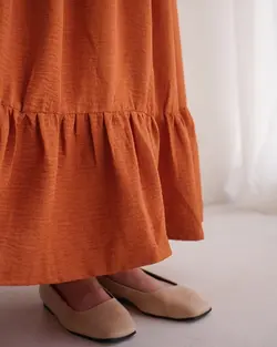 پیراهن آستین عروسکی ماهورا کد 4013