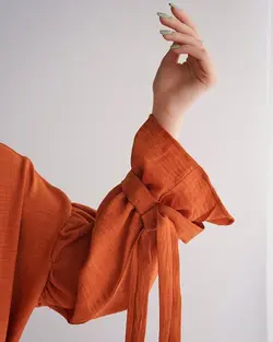 پیراهن آستین عروسکی ماهورا کد 4013