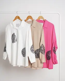 شومیز پولک دوزی برگی کد 4210