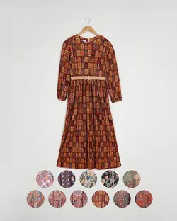 پیراهن پلیسه دلوان کد 4645