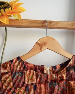 پیراهن پلیسه دلوان کد 4645