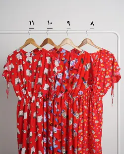 سارافون آستین بندی رز 3 کد 4655