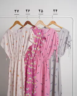 سارافون آستین بندی رز 3 کد 4655