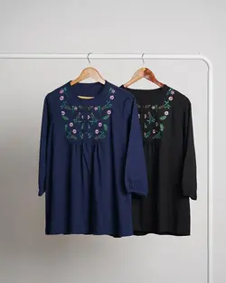 بلوز گلدوزی شیوا کد 4803